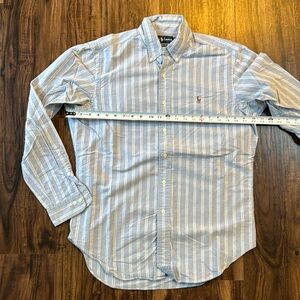 Ralph Lauren Oxford button-down Blue with stripe - Medium
